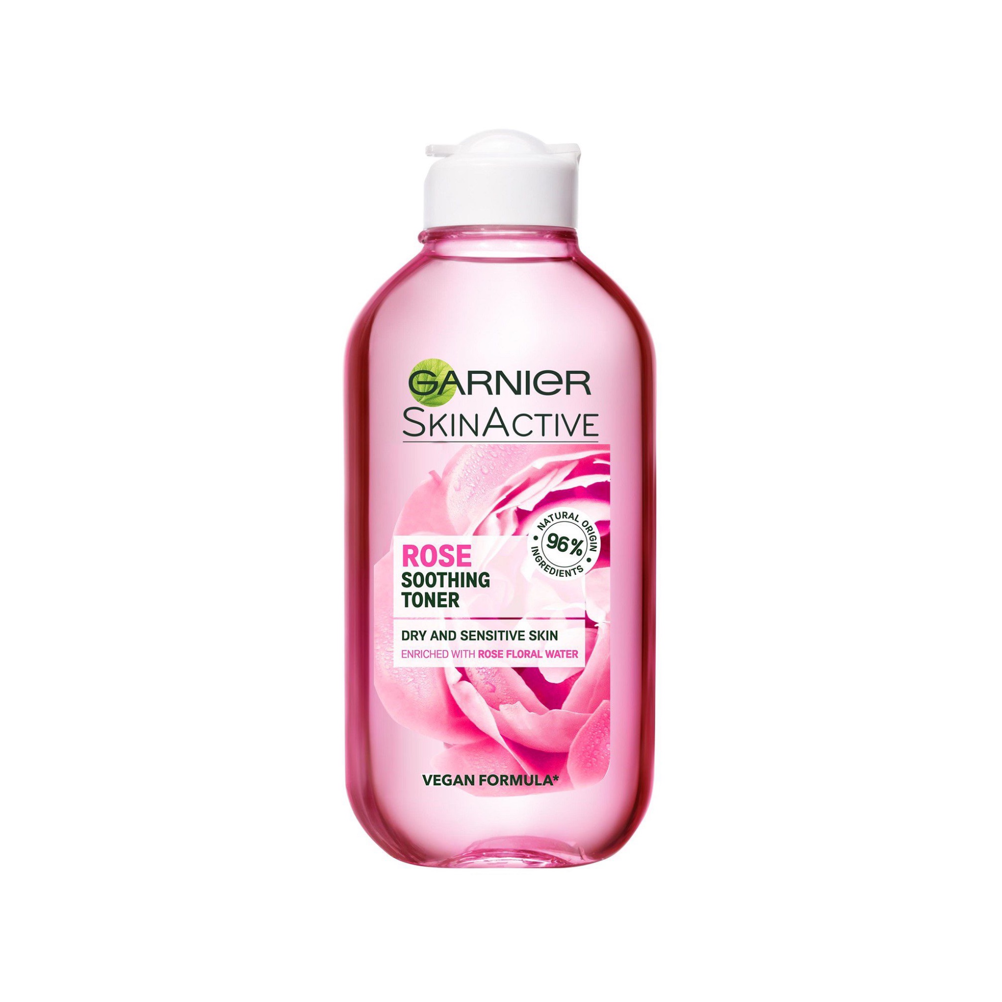 تونر پوست (محلول پاک کننده آلودگی) گارنیر حاوی عصاره گل رز | GARNIER Skinactive Rose Soothing TONER