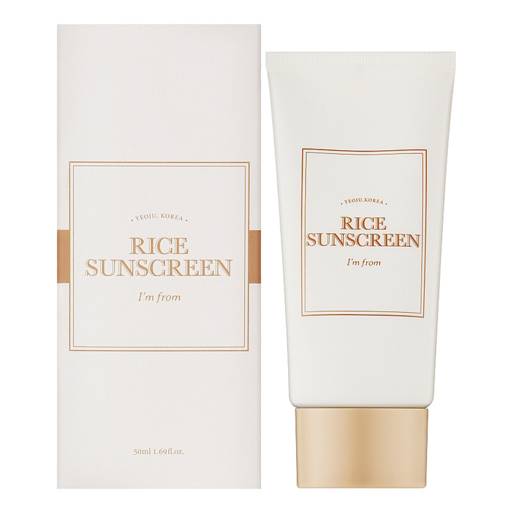 ضدآفتاب بی رنگ با محافظت بالا آیم فرام | حاوی عصاره برنج I'm From Rice SunCream